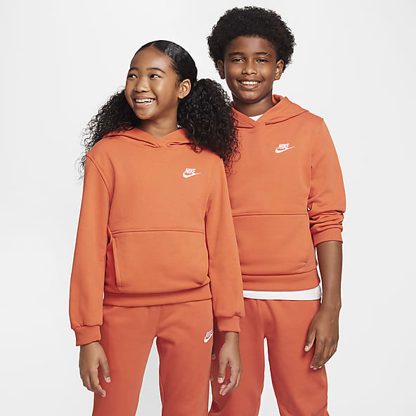 Orange nike sweatshirt womens store